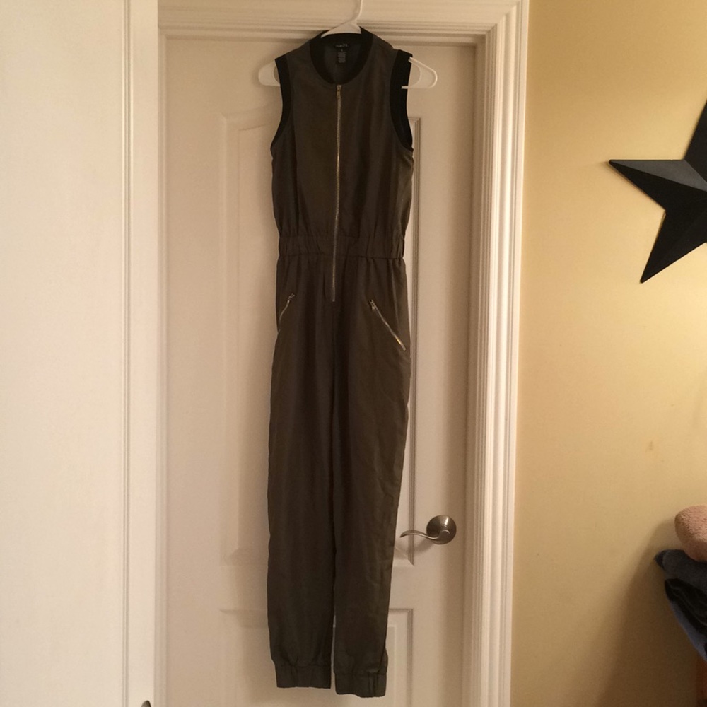 Never worn Rue 21 olive jumpsuit